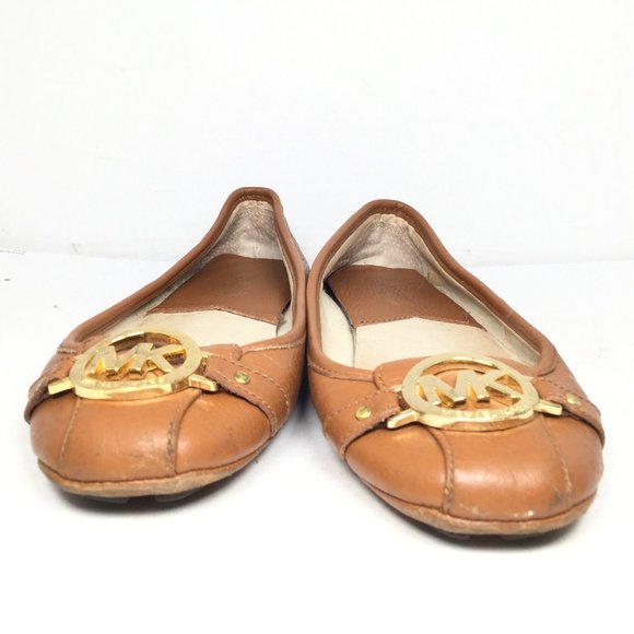 Michael Kors Leather Brown Flats Size 7 - Picture 3 of 12